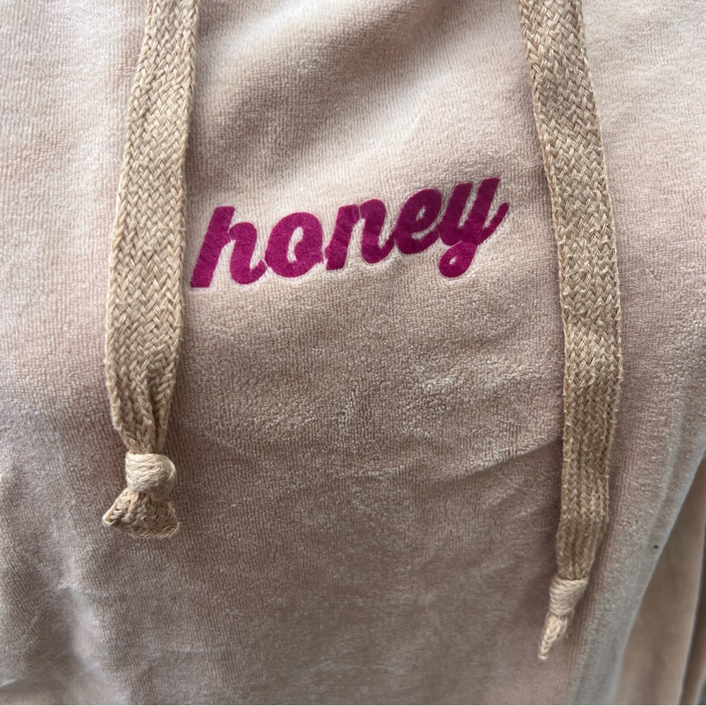 RUE21 Beige Pullover‎ Tan Fleece Hoodie Sweatshirt Size Small “honey” - Picture 2 of 11
